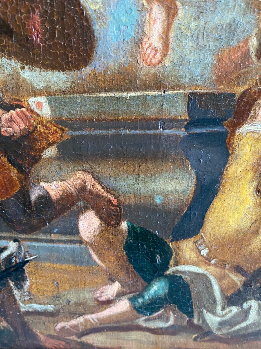 16th/17th century oil painting on canvas The Resurrection of Christ Flemish School 