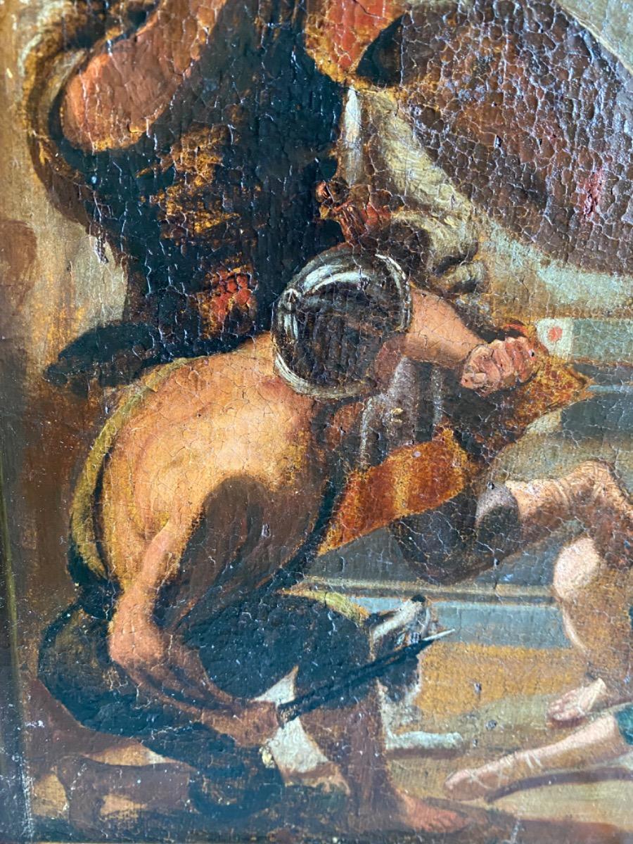 16th/17th century oil painting on canvas The Resurrection of Christ Flemish School 