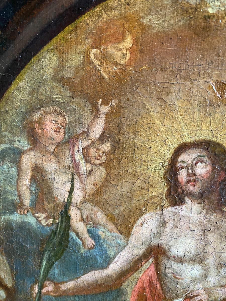 16th/17th century oil painting on canvas The Resurrection of Christ Flemish School 