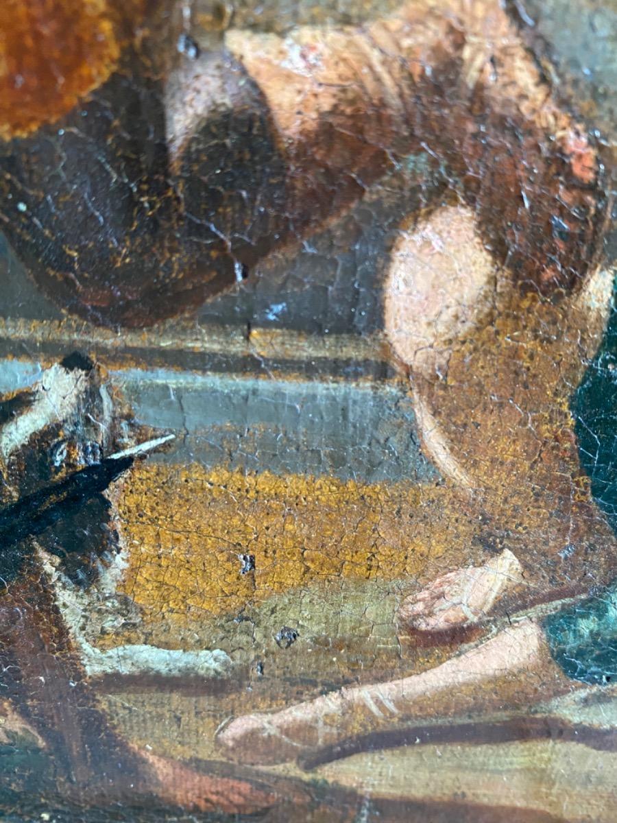 16th/17th century oil painting on canvas The Resurrection of Christ Flemish School 