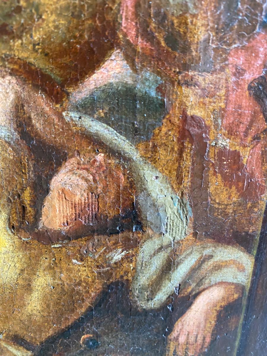 16th/17th century oil painting on canvas The Resurrection of Christ Flemish School 