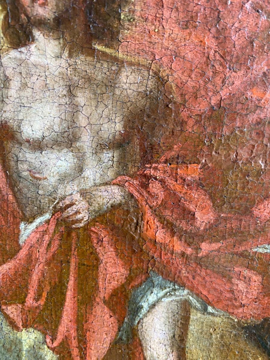 16th/17th century oil painting on canvas The Resurrection of Christ Flemish School 