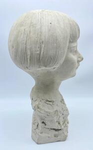 Rare antique plaster Art Deco bust by Léon Gobert 