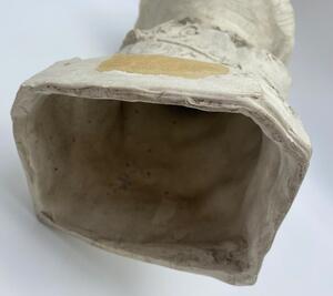 Rare antique plaster Art Deco bust by Léon Gobert 