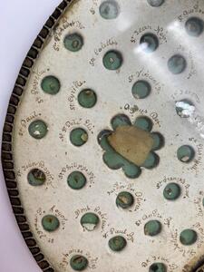Double sided antique reliquary holder 60 relics 
