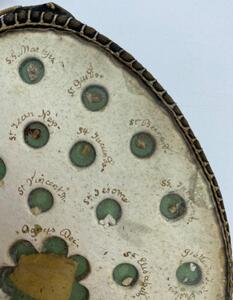 Double sided antique reliquary holder 60 relics 