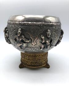 Burmese antique silver bowl 