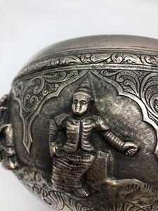 Burmese antique silver bowl 