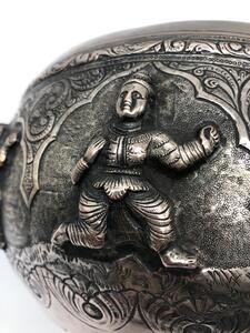 Burmese antique silver bowl 