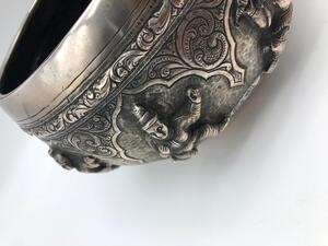Burmese antique silver bowl 