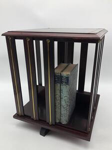 Small revolving table bookcase 
