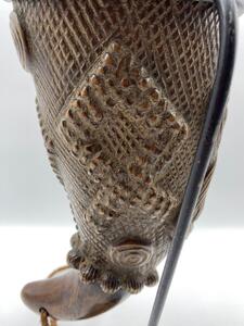 Rare DRC drinking horn from the Luba people. 