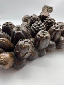 Antique oak wooden carved cornucopia 