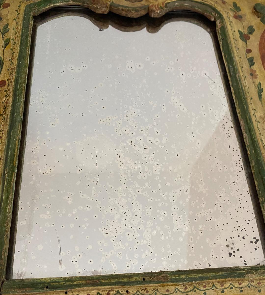 Antique 18th/19th century Rococo Italian Venetian dressing table mirror 
