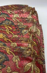 9 antique Spanish embossed gold leather seat covers 