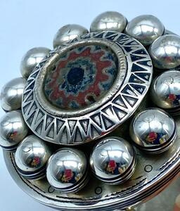 Rare large silver Tuareg ethnic bracelet 