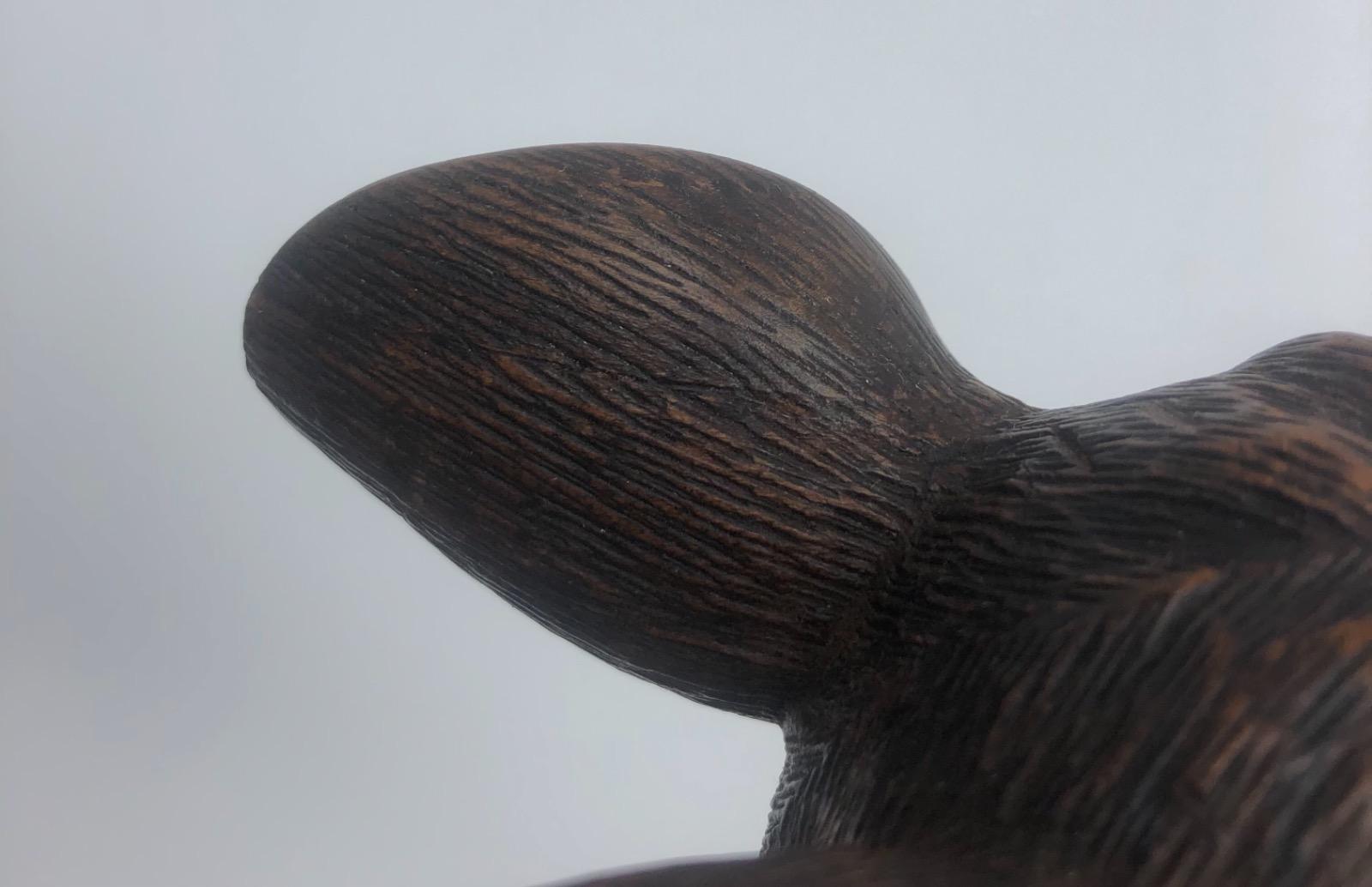 Antique Black Forest bulldog’s head walking stick cane