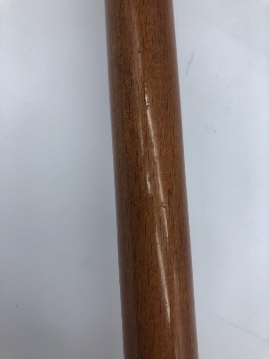 Antique Black Forest bulldog’s head walking stick cane