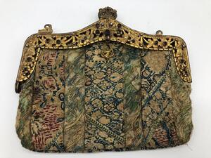 Antique embroidered bejeweled bag 