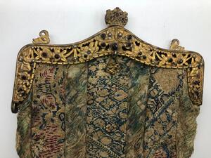 Antique embroidered bejeweled bag 