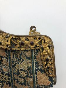 Antique embroidered bejeweled bag 