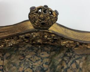 Antique embroidered bejeweled bag 