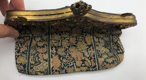 Antique embroidered bejeweled bag 