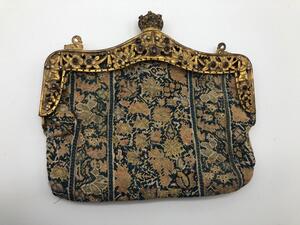 Antique embroidered bejeweled bag 