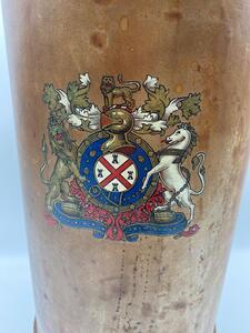 Antique English leather fire bucket 
