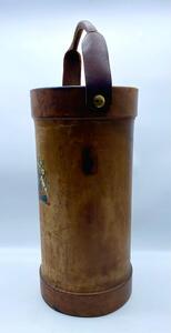 Antique English leather fire bucket 
