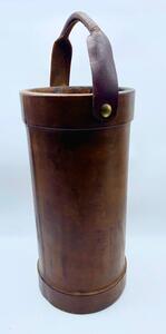 Antique English leather fire bucket 