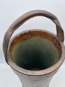 Antique English leather fire bucket 