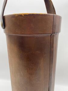 Antique English leather fire bucket 