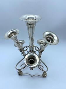 Antique silver plated trumpet Art Nouveau Epergne flowerholder