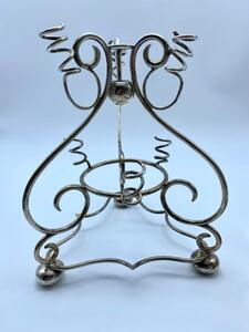Antique silver plated trumpet Art Nouveau Epergne flowerholder