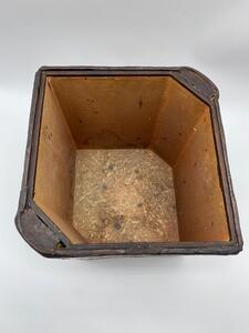 Antique faux Livres paper waste basket 