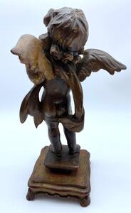18th century giltwood carved angel 