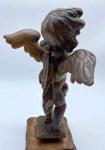 18th century giltwood carved angel 
