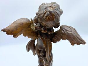 18th century giltwood carved angel 