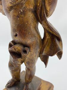 18th century giltwood carved angel 