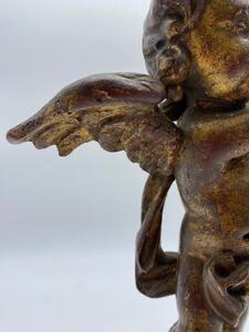 18th century giltwood carved angel 