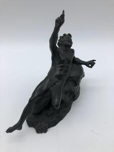 XIX Grand Tour patinated bronze of the drunken Satyr or Faun 
