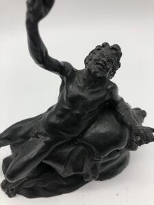 XIX Grand Tour patinated bronze of the drunken Satyr or Faun 
