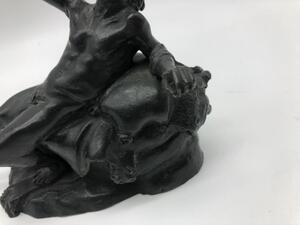 XIX Grand Tour patinated bronze of the drunken Satyr or Faun 