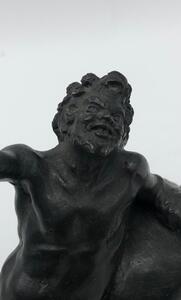 XIX Grand Tour patinated bronze of the drunken Satyr or Faun 