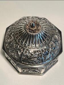 Sterling Silver Omani Islamic incense box 