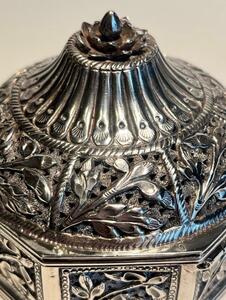 Sterling Silver Omani Islamic incense box 