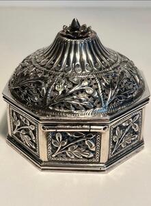 Sterling Silver Omani Islamic incense box 