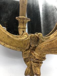 XVIII Louis XVI pair of wood gilded appliqués 