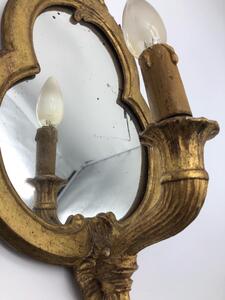 XVIII Louis XVI pair of wood gilded appliqués 